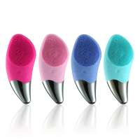 Beauty Soft Silicone Facial Cleansing Brush 6 Adjustment Sonic Electric USB Facial Cleanser Brush